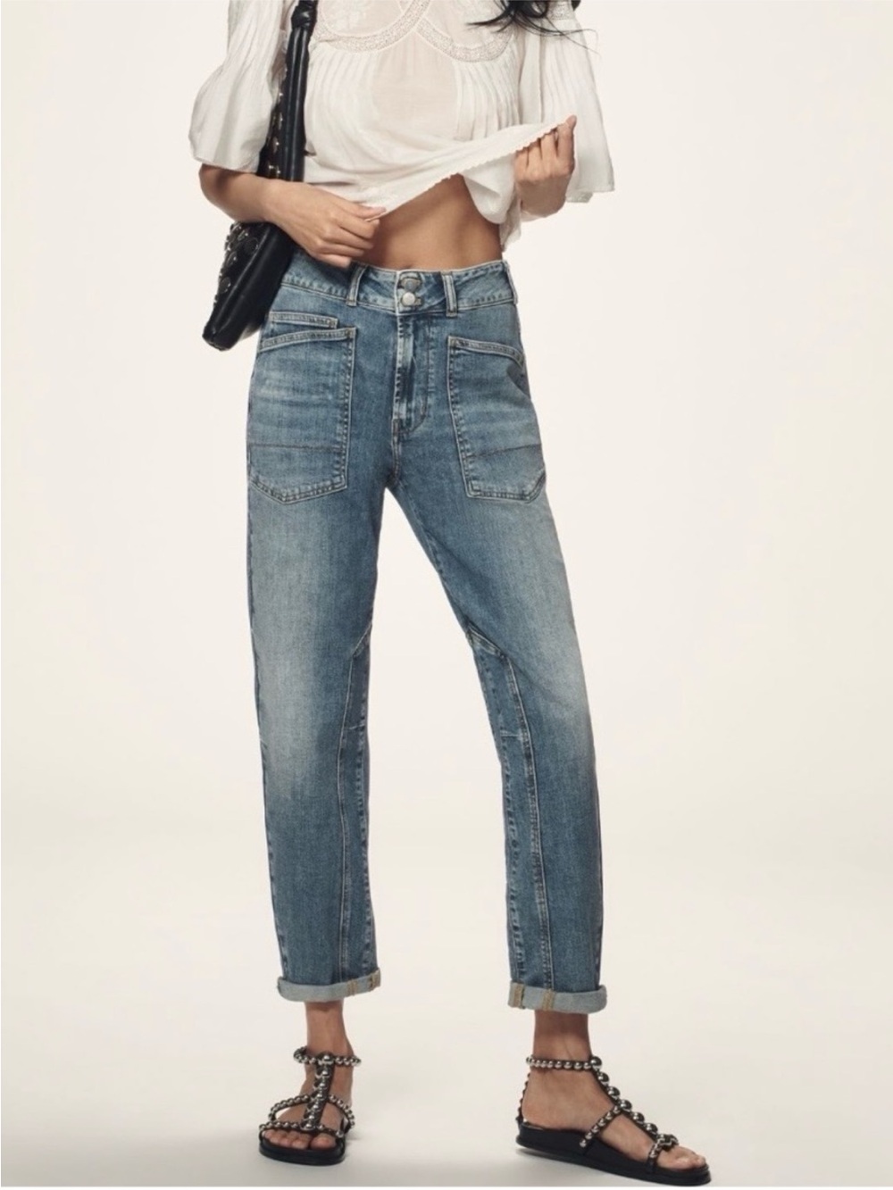 Anthropologie Pilcro Wanderer Mid Rise Relaxed Jeans/ 29T